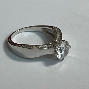 sterling silver engagement ring
